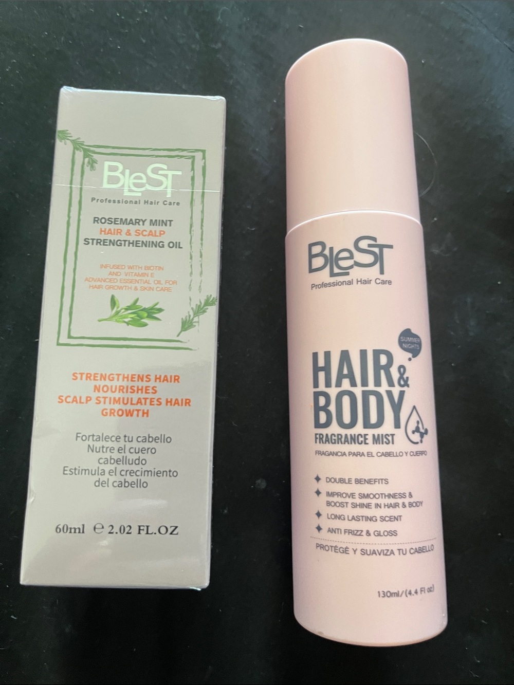 Hair & Body Fragrance Mist - Pink and strengthening Oil